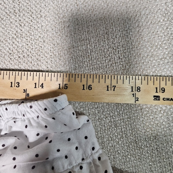 Joe Benbasset White Brown Floral Embroidered Lined Babydoll Skirt SM - Picture 8 of 11